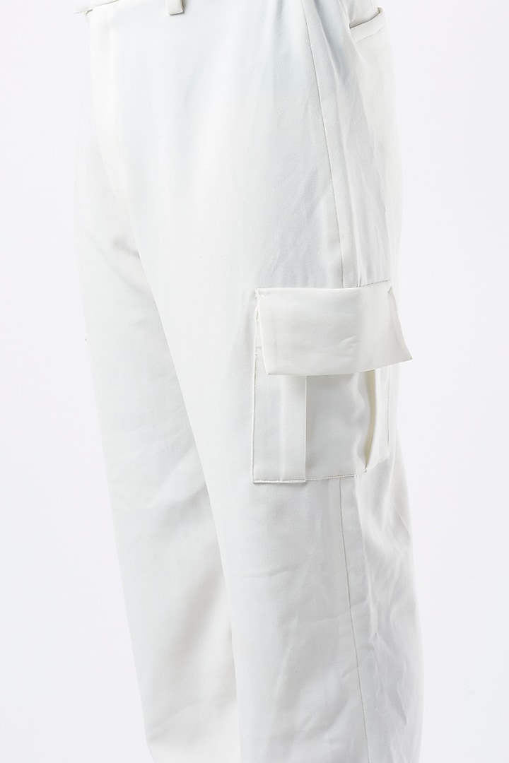 White Volvo Pant Set by Krish Sanghvi at Pernia's Pop Up Shop