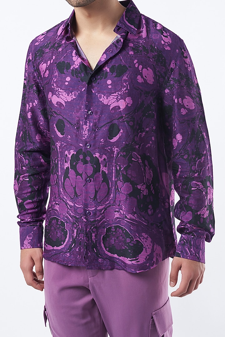 Purple Volvo Pant Set by Krish Sanghvi at Pernia's Pop Up Shop