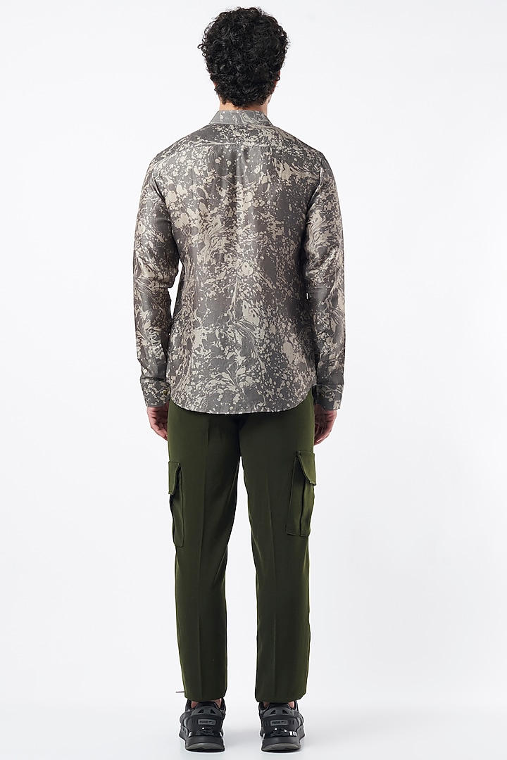 Olive Green Volvo Pant Set by Krish Sanghvi at Pernia's Pop Up Shop