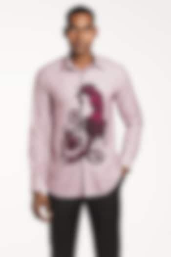 Powder Pink Volvo Renaissance Printed Shirt by Krish Sanghvi