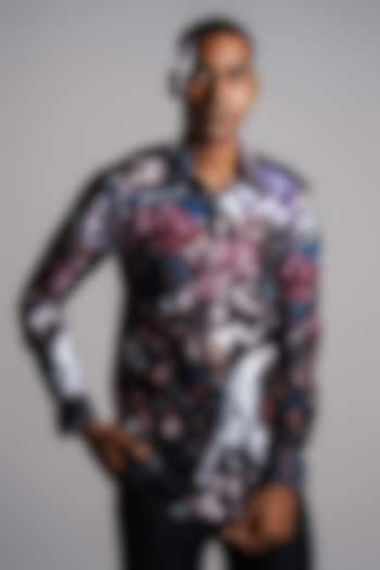 Multi-Colored Volvo Renaissance Printed Shirt by Krish Sanghvi at Pernia's Pop Up Shop