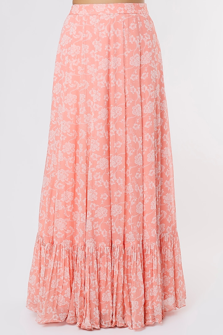 Pink Printed Wedding Lehenga Set by Krupa Kapadia at Pernia's Pop Up Shop