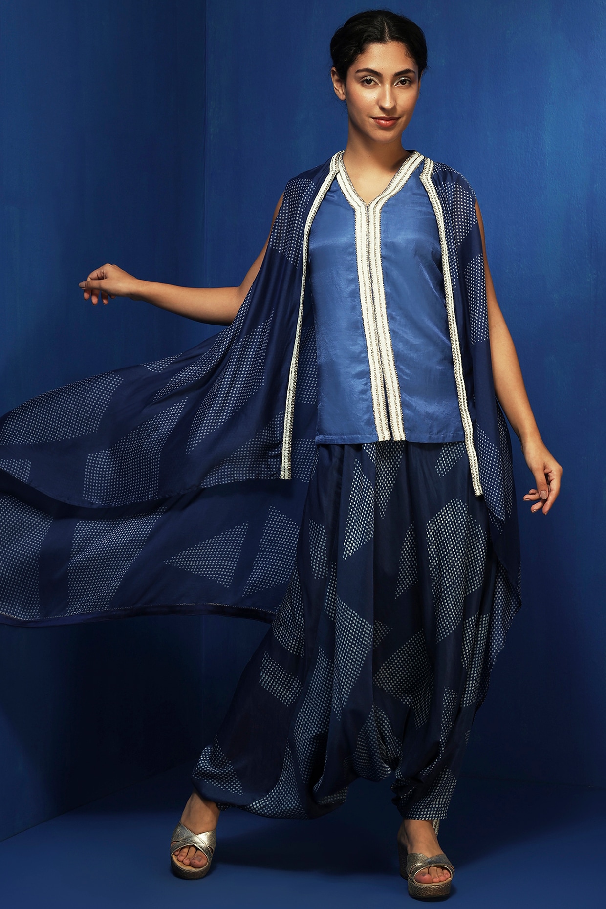 SAI DECORATIVE Women's Rayon Solid Printed Dhoti Free Size & color:- Maroon  - Walmart.com