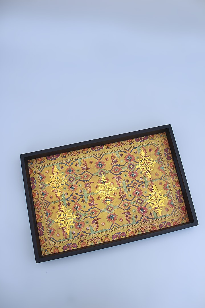 Brown Wooden Tray by Karo