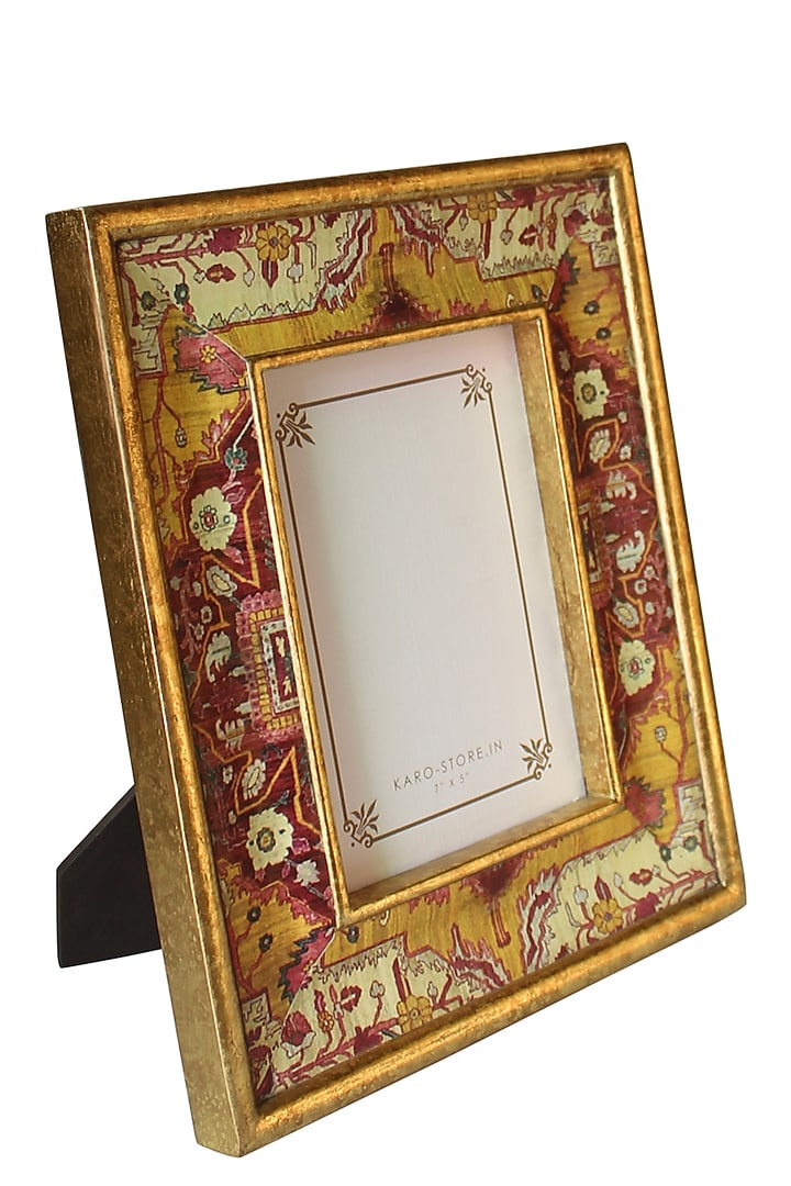 Brown Wooden Printed Photo Frame by Karo at Pernia's Pop Up Shop