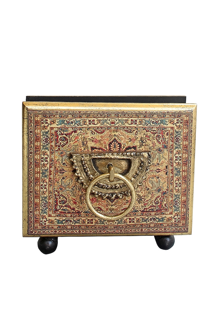 Brown Handcrafted Pamir Tissue Box by Karo