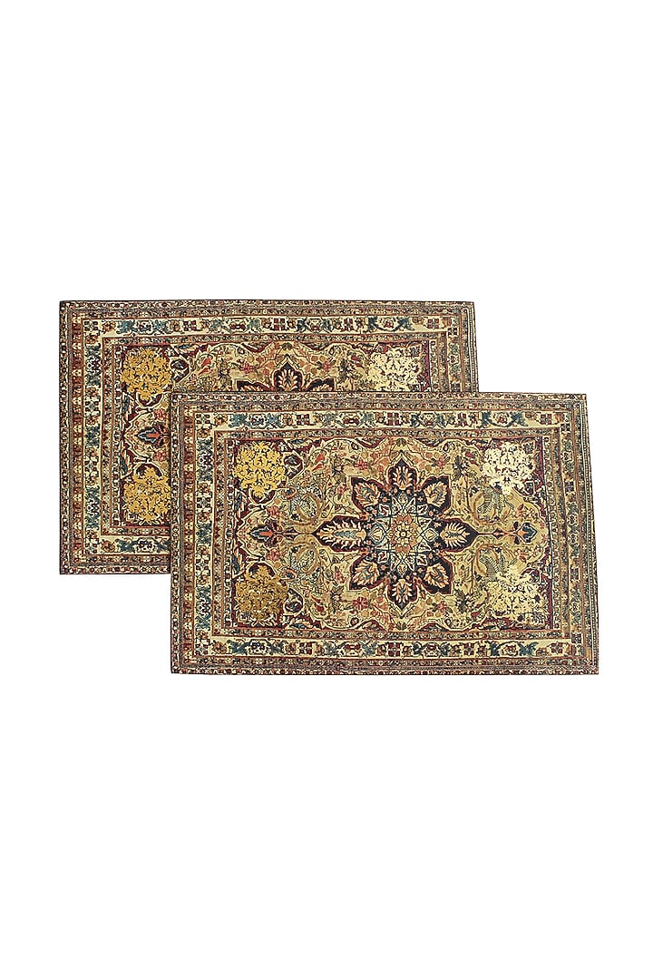 Brown Handcrafted Table Placement Mats (Set of 6) by Karo at Pernia's Pop Up Shop