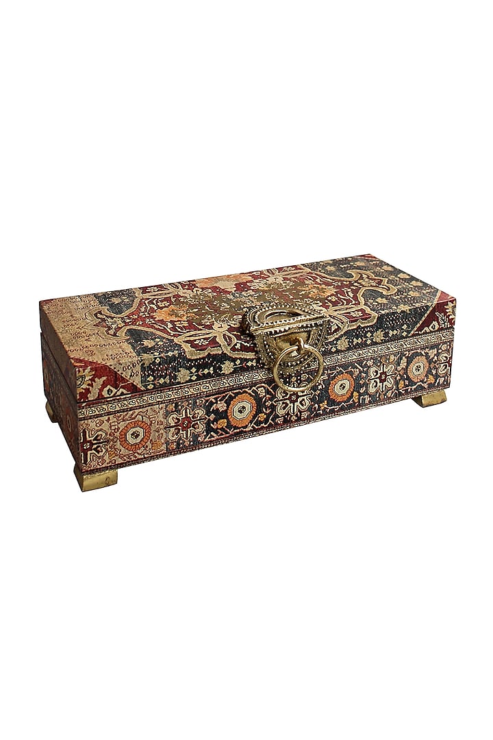 Brown Handcrafted Persia Utility Box by Karo
