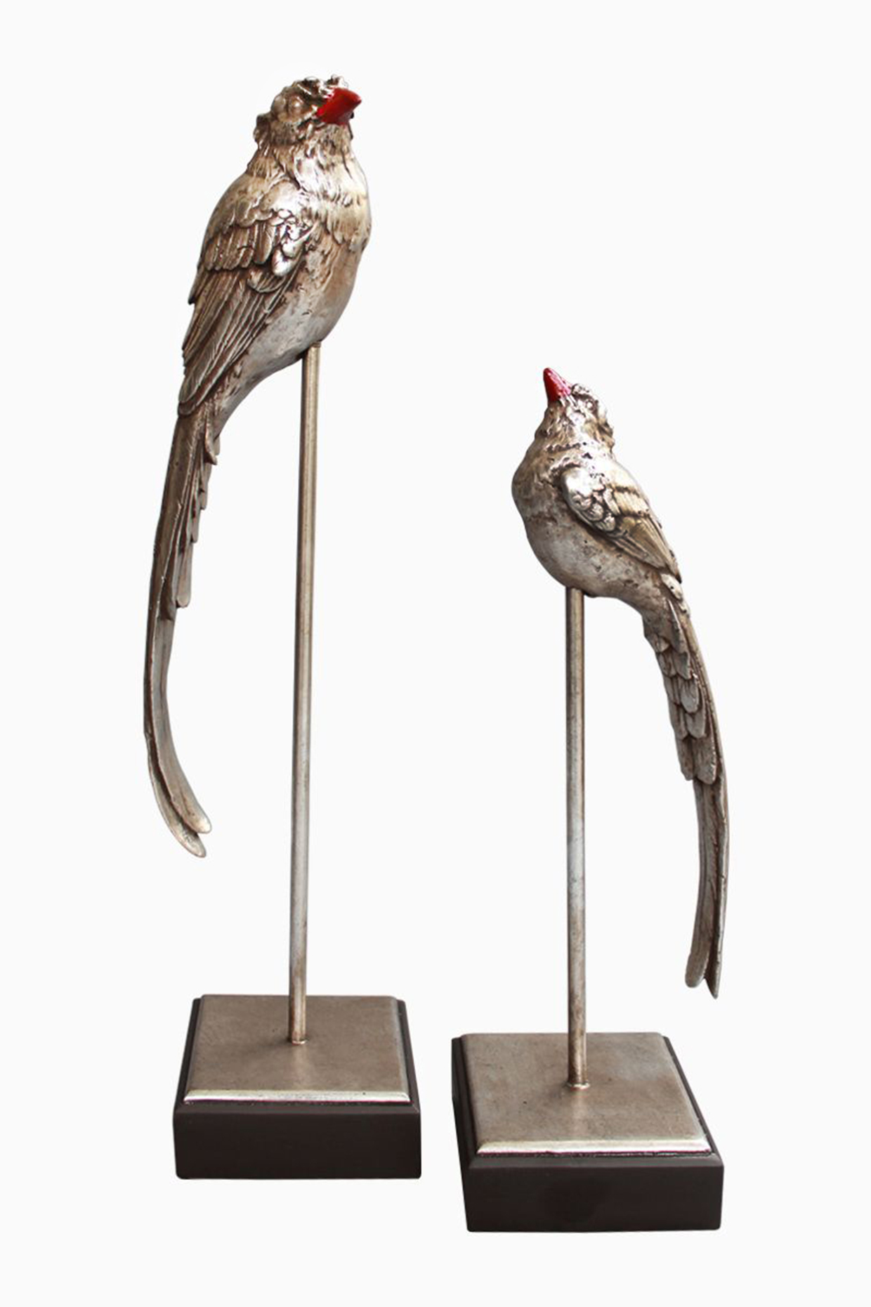 Silver Handcrafted Bird Sculpture Showpieces by Karo