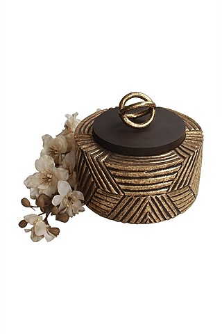 Golden Kira Wooden Utility Box (S) by Karo