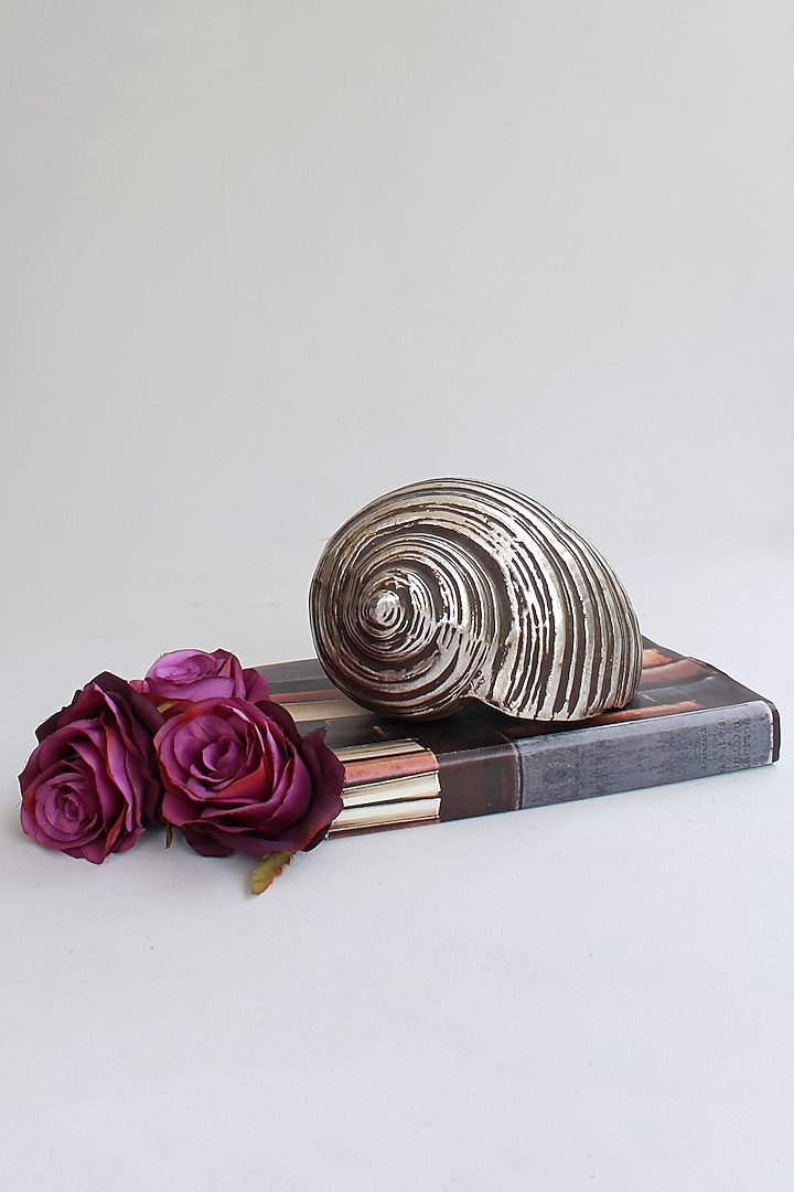 Silver Totem Snail & Shell Showpiece by Karo