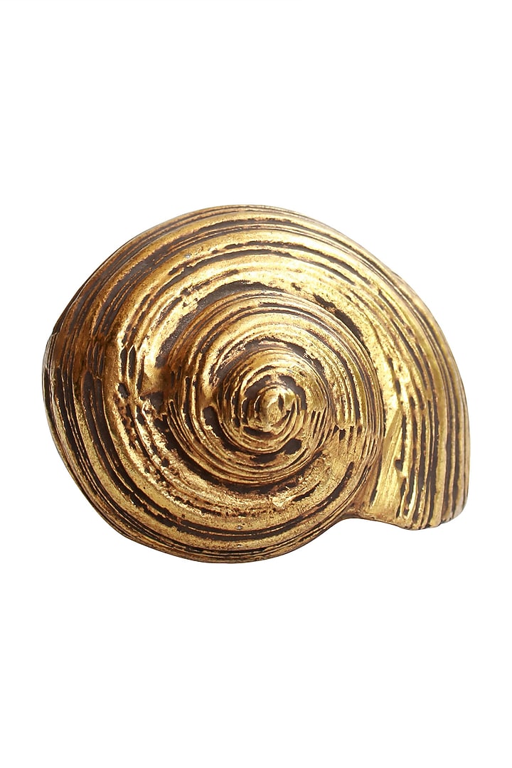 Golden Totem Snail & Shell Showpiece by Karo at Pernia's Pop Up Shop