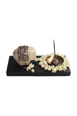 Ivory Haathi Incense Holder by Karo
