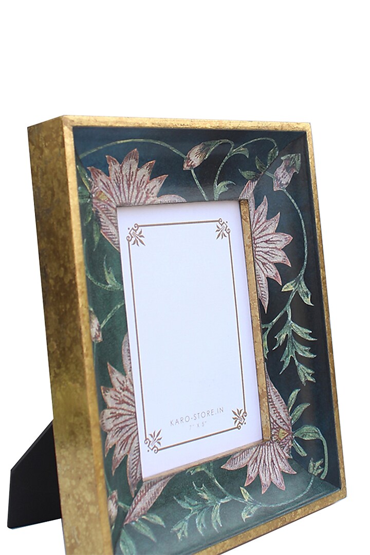 Dark Green MDF Handcrafted Photo Frame by Karo at Pernia's Pop Up Shop