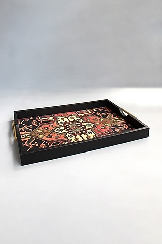 Multi-Colored MDF Handcrafted Tray by Karo