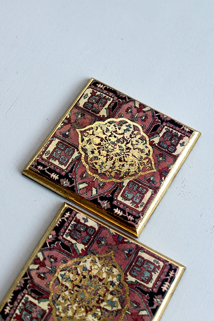 Multi-Colored MDF Handcrafted Coaster set by Karo at Pernia's Pop Up Shop