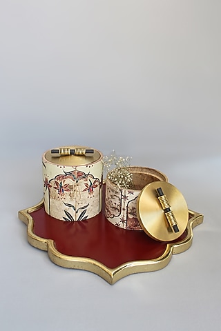 Multi Colored Decorative Jars (Set of 2) by Karo