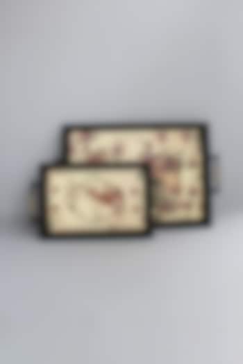 Multi Colored Wooden Tray by Karo at Pernia's Pop Up Shop