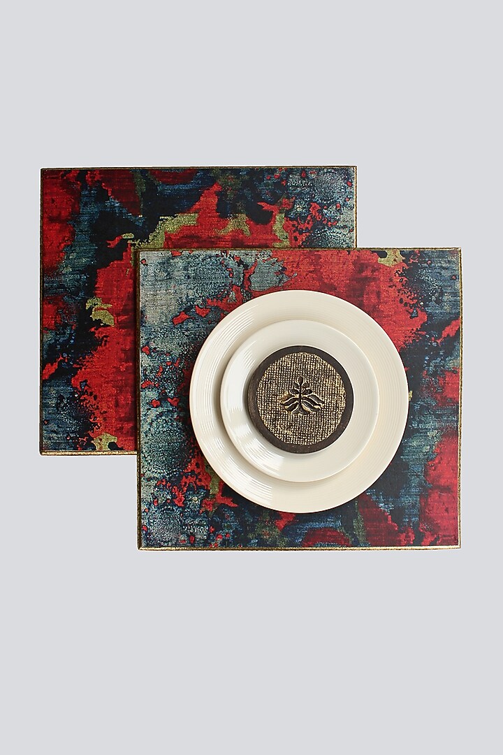 Multi Colored Placement Mats (Set of 2) by Karo at Pernia's Pop Up Shop