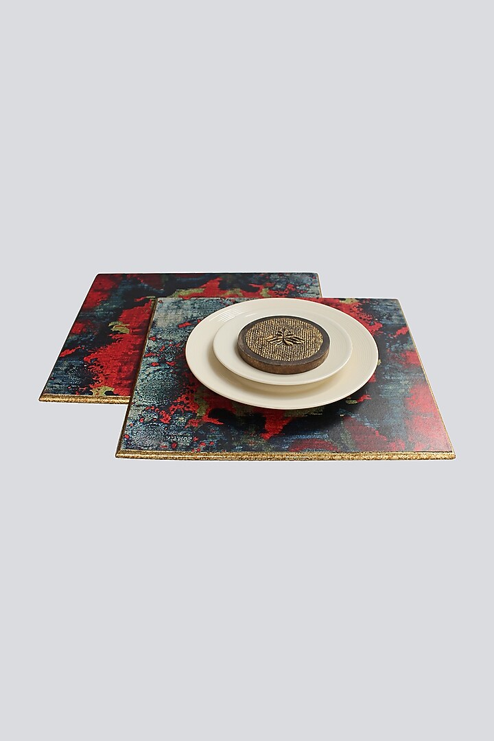 Multi Colored Placement Mats (Set of 2) by Karo at Pernia's Pop Up Shop