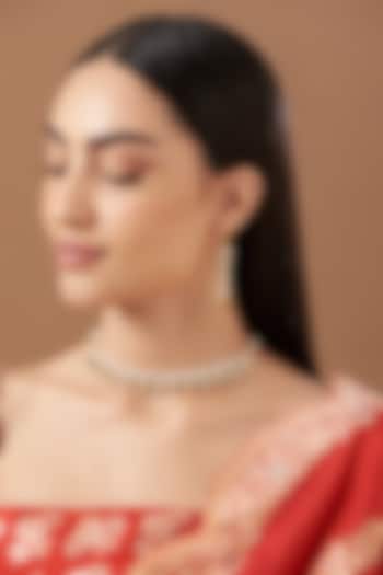 Gold Plated Kundan Polki Choker Necklace Set by Kreart at Pernia's Pop Up Shop