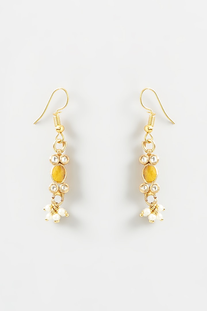 Gold Plated Navratna Stones Necklace Set by Kreart at Pernia's Pop Up Shop