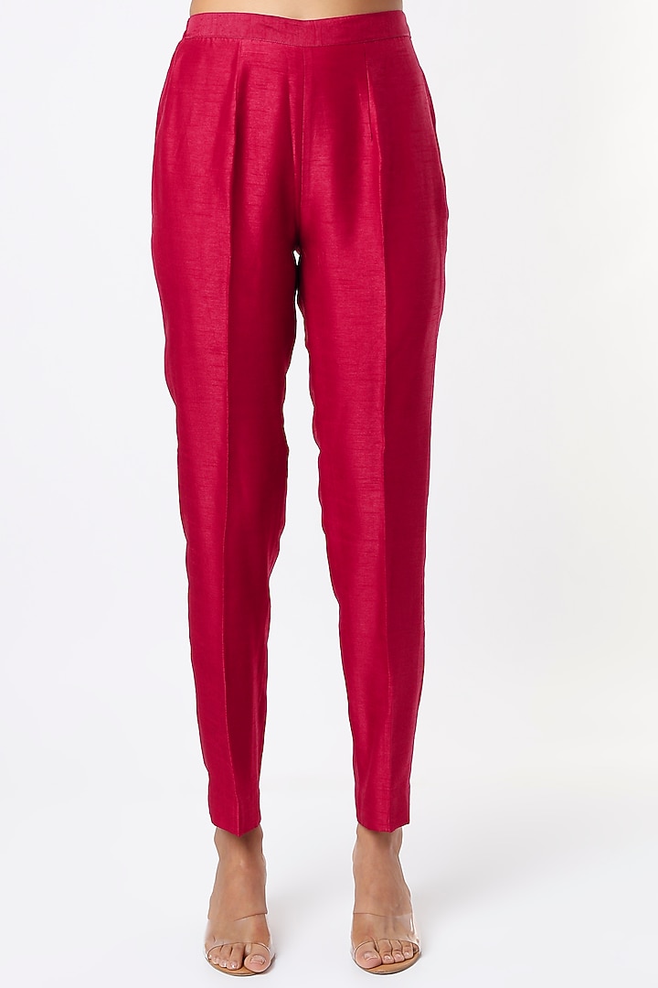 Red Embellished Blazer Kurta Set by KRESSA at Pernia's Pop Up Shop