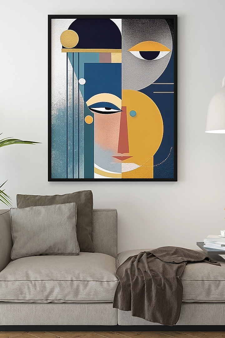 Multi-colored Archival Paper Abstract Mural Painting by Krutik at Pernia's Pop Up Shop