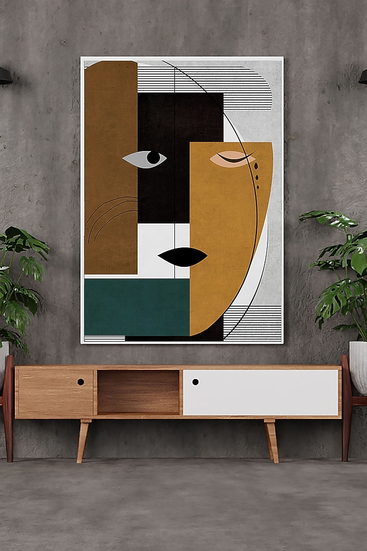 Multi-Colored Archival Paper Abstract Geometric Painting by Krutik at Pernia's Pop Up Shop