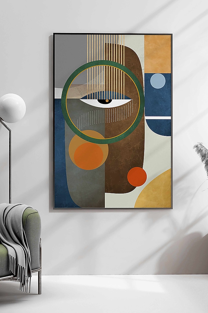 Multi-Colored Archival Paper Abstract Geometric Painting by Krutik at Pernia's Pop Up Shop