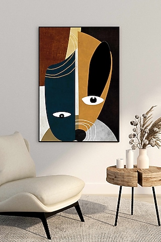 Multi-Colored Archival Paper Modern Abstract Geometric Painting by Krutik