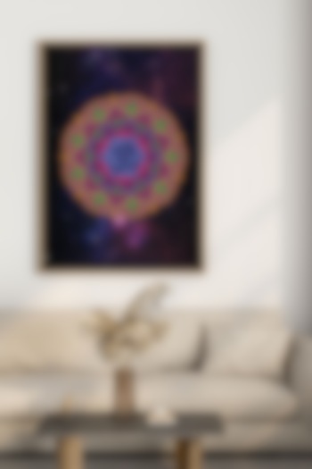 Multi-Colored Archival Paper Om Mandala Wall Art by Krutik at Pernia's Pop Up Shop