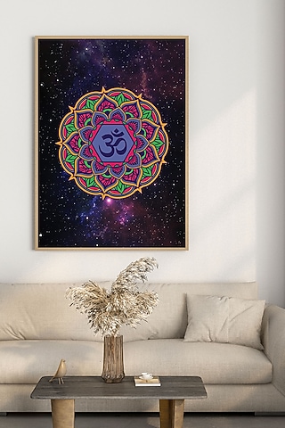 Multi-Colored Archival Paper Om Mandala Wall Art by Krutik