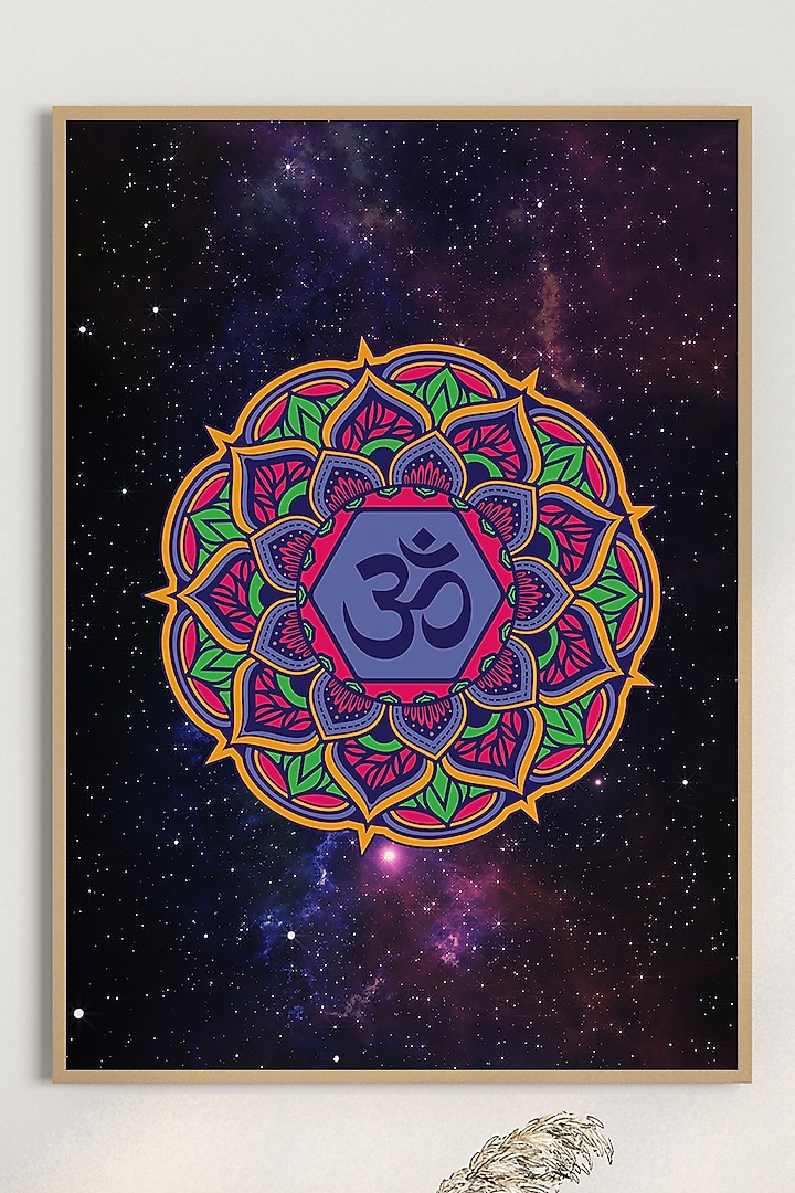 Multi-Colored Archival Paper Om Mandala Wall Art by Krutik at Pernia's Pop Up Shop