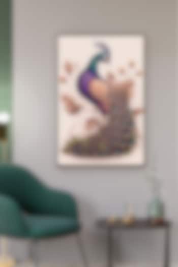 Multi-Colored Archival Paper Peacock Wall Art by Krutik at Pernia's Pop Up Shop