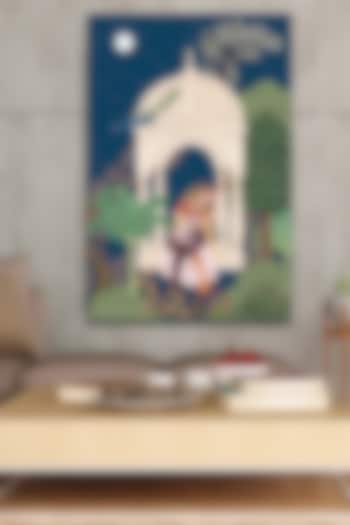 Blue & Green Cotton Cloth Wall Art by Krutik at Pernia's Pop Up Shop