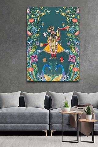 Multi-Colored Cotton Cloth Pichwai Wall Art by Krutik