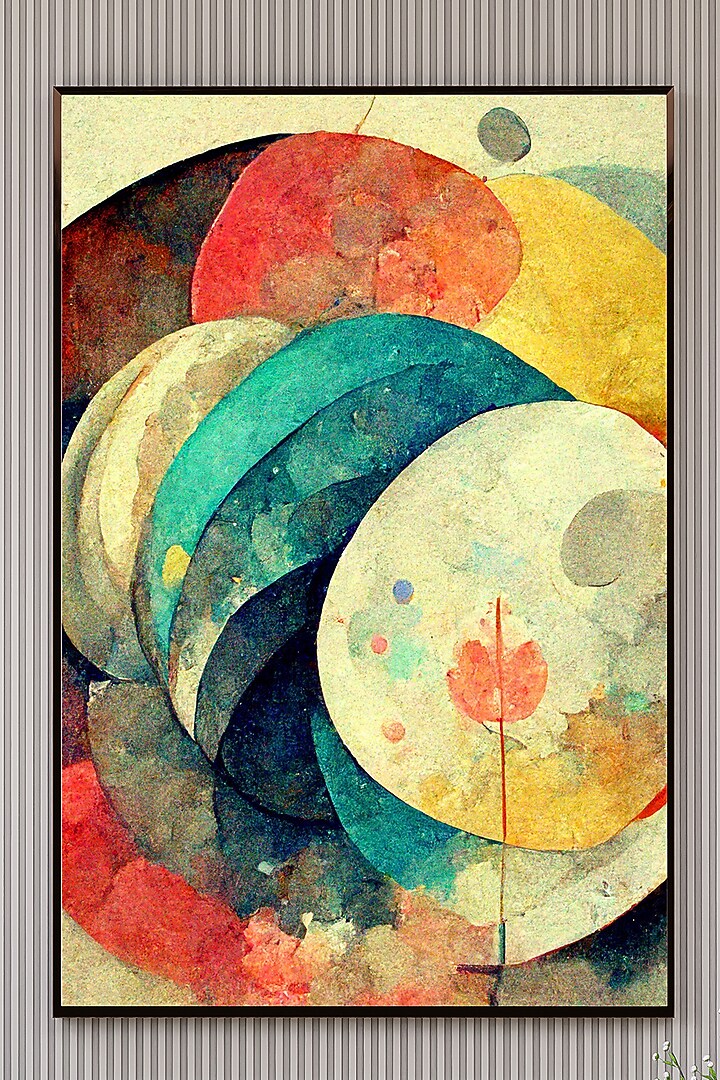 Multi-Colored Archival Paper Wall Art by Krutik at Pernia's Pop Up Shop