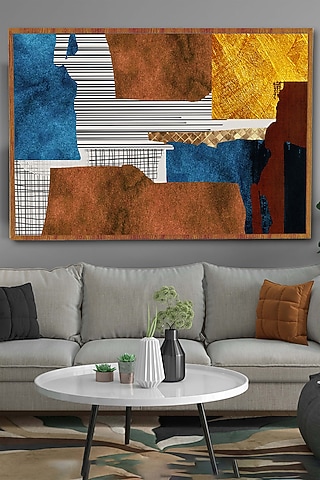 Multi-Colored Archival Paper Abstract Wall Art by Krutik