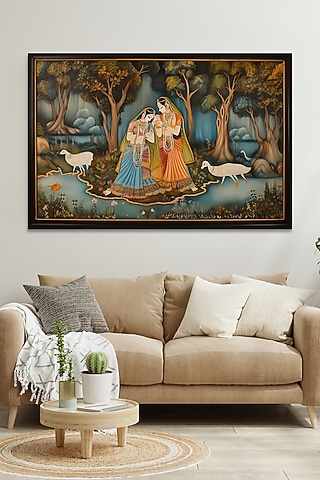 Multi-Colored Archival Paper Acrylic Wall Art by Krutik