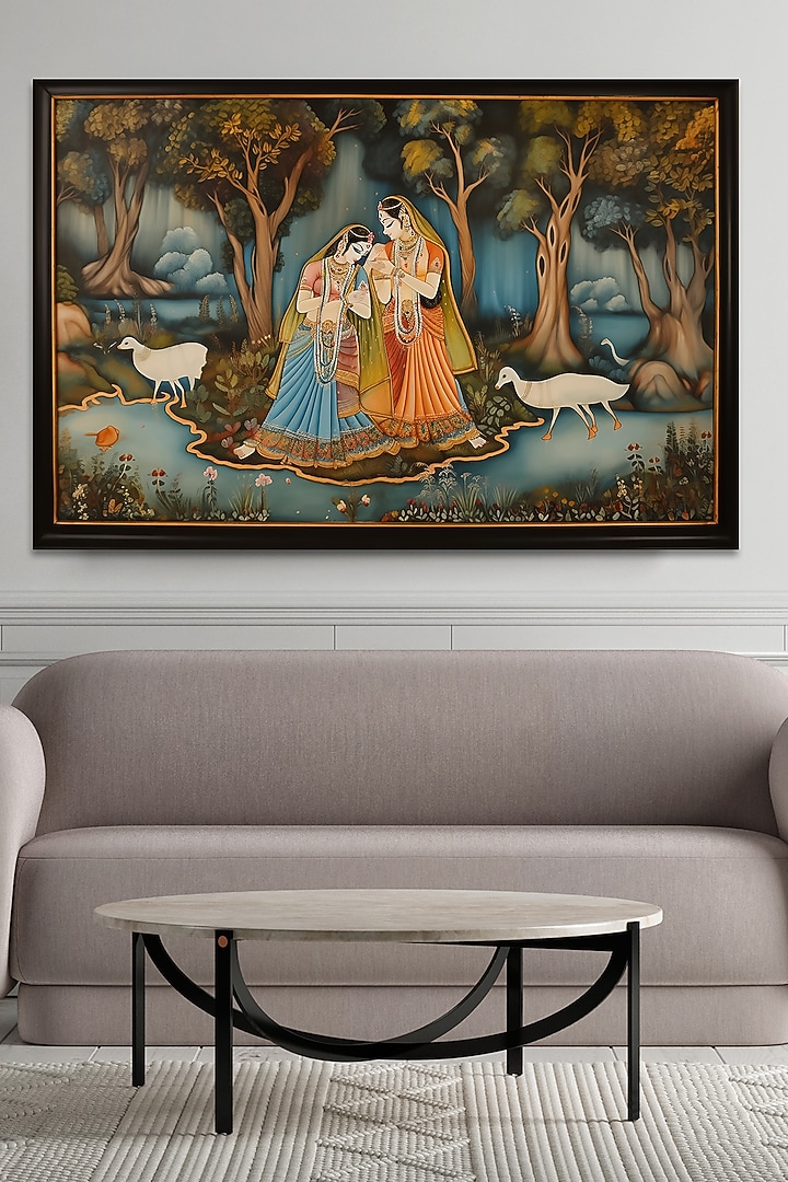 Multi-Colored Archival Paper Acrylic Wall Art by Krutik at Pernia's Pop Up Shop