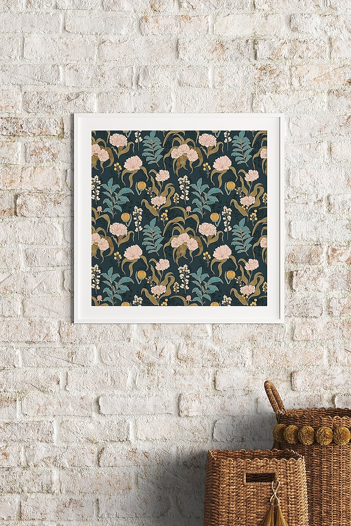 Multi-Colored Archival Paper Floral Wall Art by Krutik at Pernia's Pop Up Shop