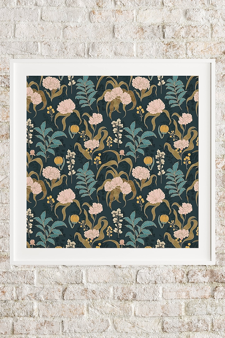 Multi-Colored Archival Paper Floral Wall Art by Krutik at Pernia's Pop Up Shop