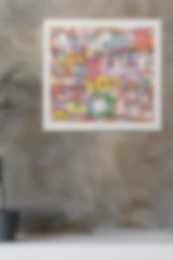 Multi-Colored Archival Paper Old City Wall Art by Krutik at Pernia's Pop Up Shop