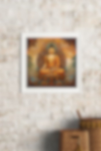 Multi-Colored Archival Paper Lord Buddha Wall Art by Krutik at Pernia's Pop Up Shop
