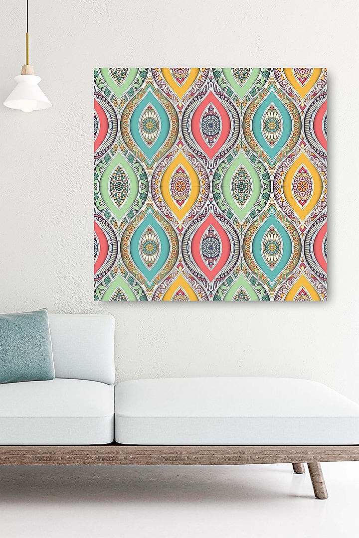 Yellow Archival Paper Third Eye Mandala Painting by Krutik at Pernia's Pop Up Shop