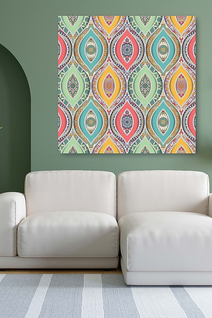 Yellow Archival Paper Third Eye Mandala Painting by Krutik at Pernia's Pop Up Shop