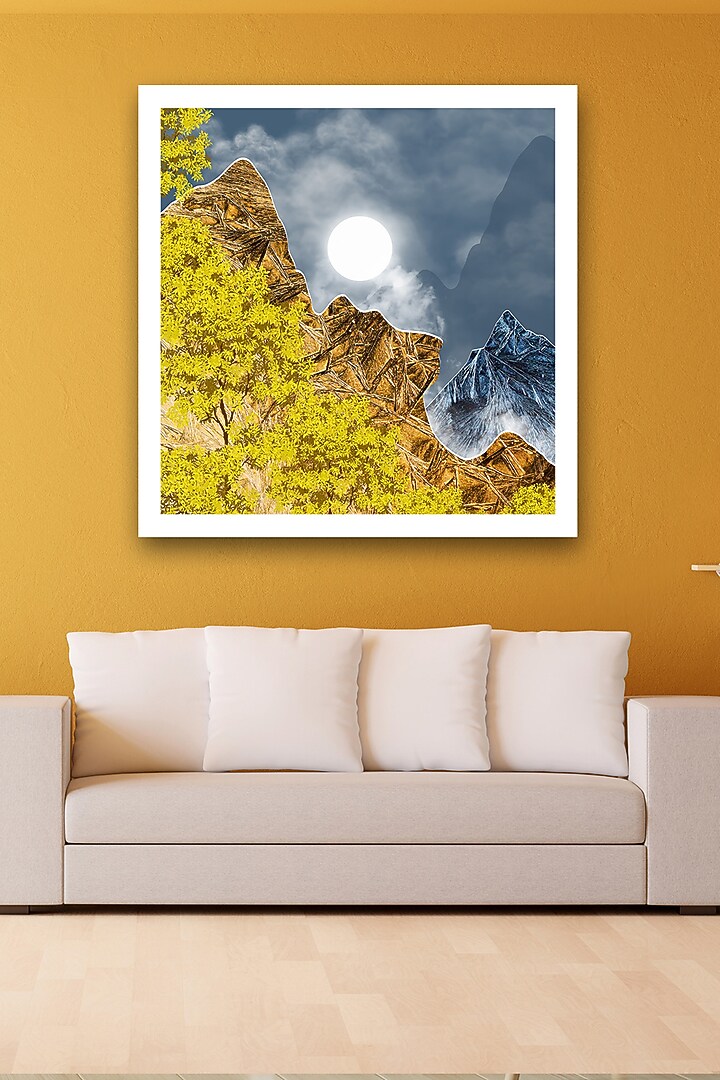Multi-Colored Archival Paper Nature Wall Art Painting by Krutik at Pernia's Pop Up Shop