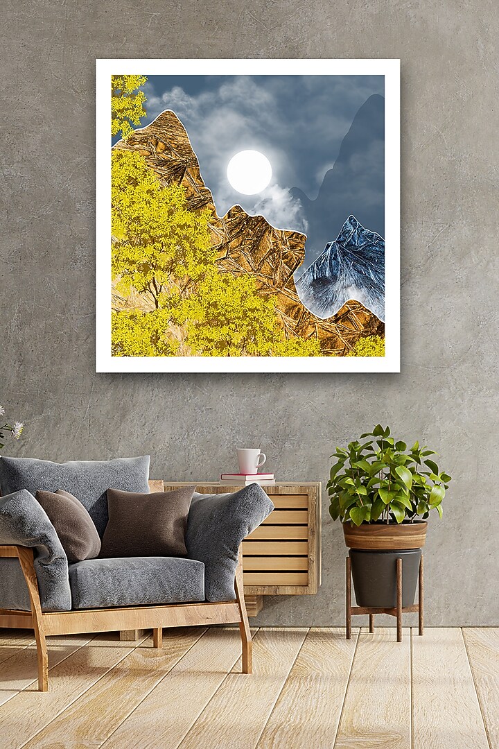 Multi-Colored Archival Paper Nature Wall Art Painting by Krutik at Pernia's Pop Up Shop