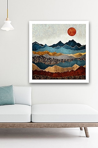 Multi-Colored Archival Paper Wall Art Painting by Krutik